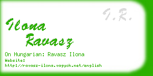 ilona ravasz business card